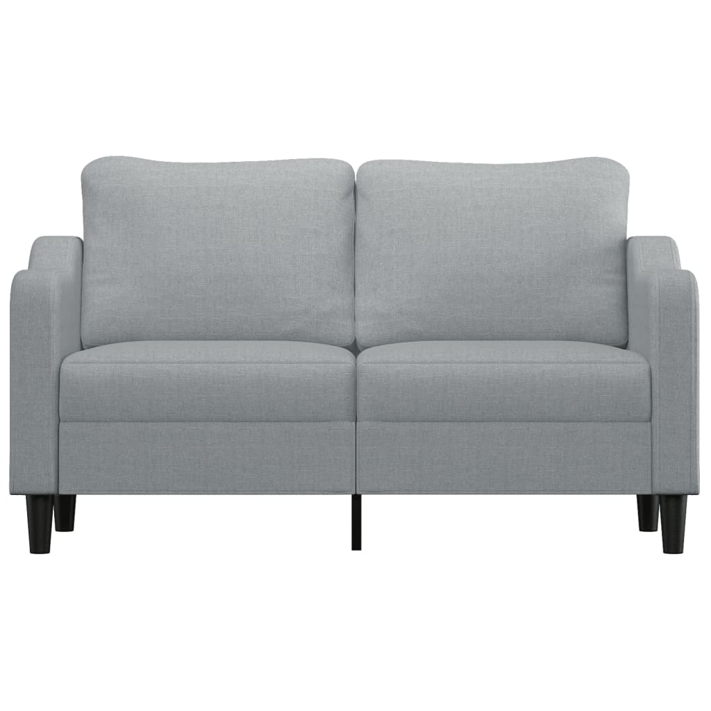 Tweezitsbank 140 cm stof lichtgrijs