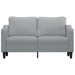 Tweezitsbank 140 cm stof lichtgrijs