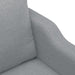 Tweezitsbank 140 cm stof lichtgrijs