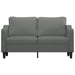 Tweezitsbank 140 cm stof donkergrijs