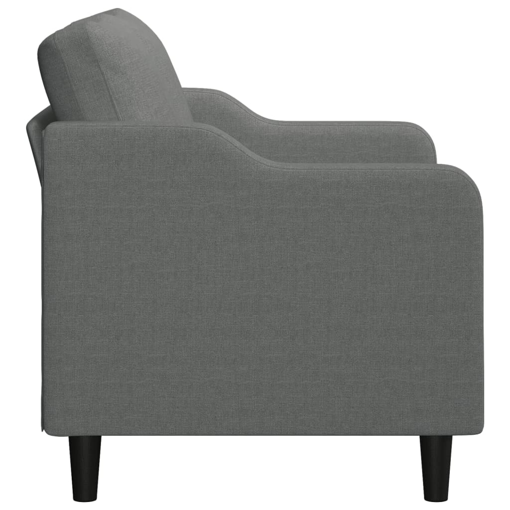 Tweezitsbank 140 cm stof donkergrijs