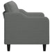 Tweezitsbank 140 cm stof donkergrijs