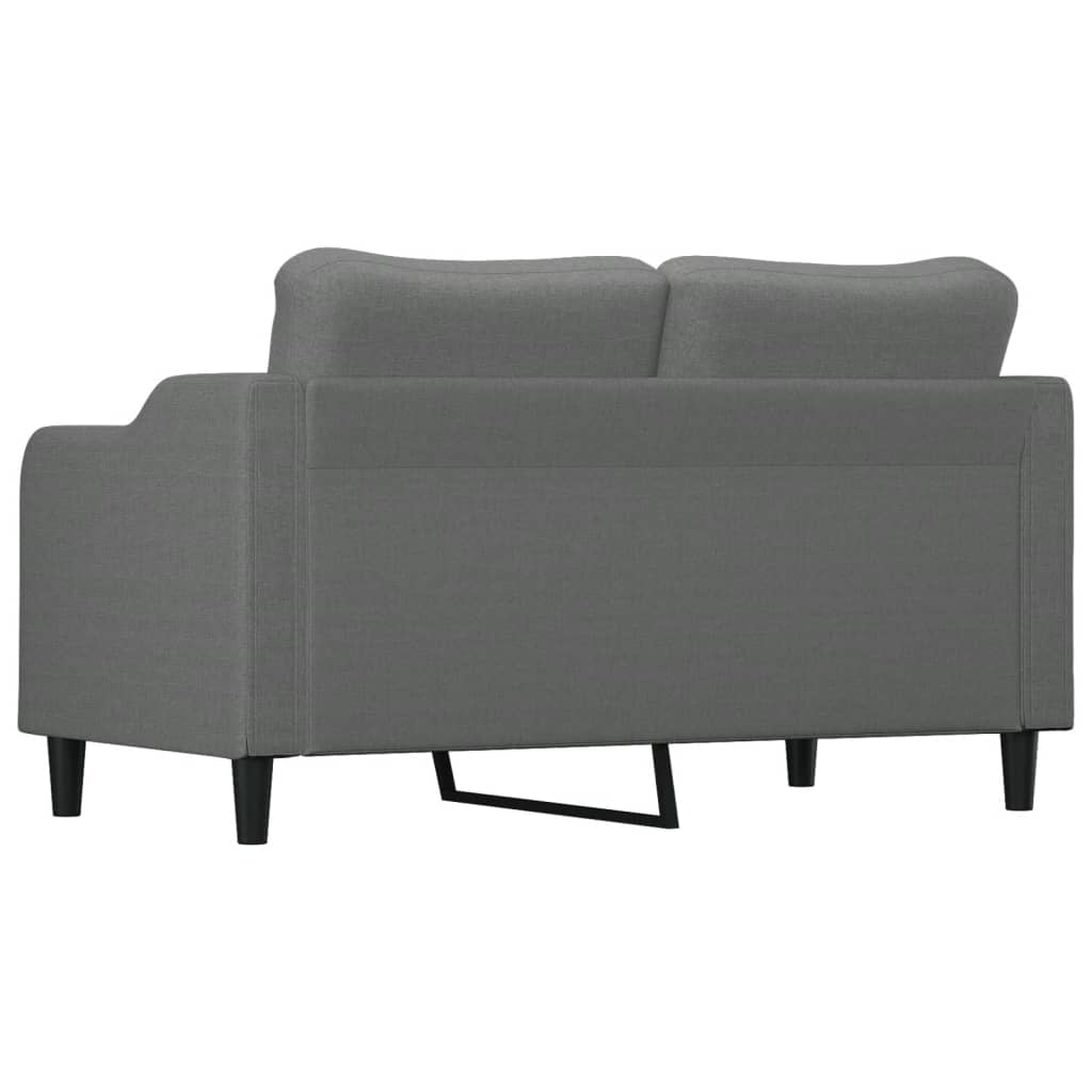 Tweezitsbank 140 cm stof donkergrijs