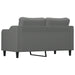Tweezitsbank 140 cm stof donkergrijs