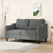 Tweezitsbank 140 cm stof donkergrijs