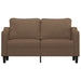 Tweezitsbank 140 cm stof bruin