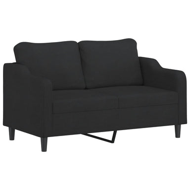 Tweezitsbank 140 cm stof zwart
