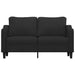 Tweezitsbank 140 cm stof zwart