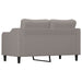 Tweezitsbank 140 cm stof taupe