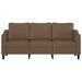 Driezitsbank 180 cm stof bruin