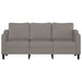 Driezitsbank 180 cm stof taupe