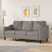 Driezitsbank 180 cm stof taupe