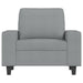 Fauteuil 60 cm stof lichtgrijs
