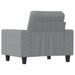 Fauteuil 60 cm stof lichtgrijs