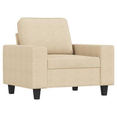 Fauteuil 60 cm stof crèmekleurig