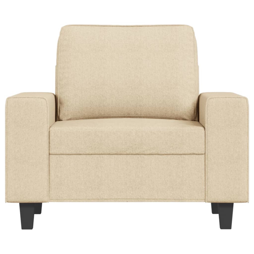 Fauteuil 60 cm stof crèmekleurig