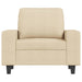 Fauteuil 60 cm stof crèmekleurig