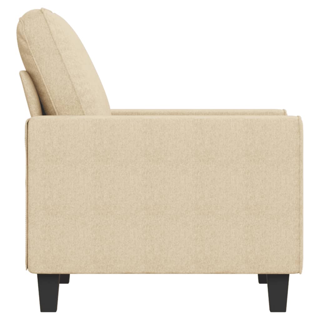 Fauteuil 60 cm stof crèmekleurig