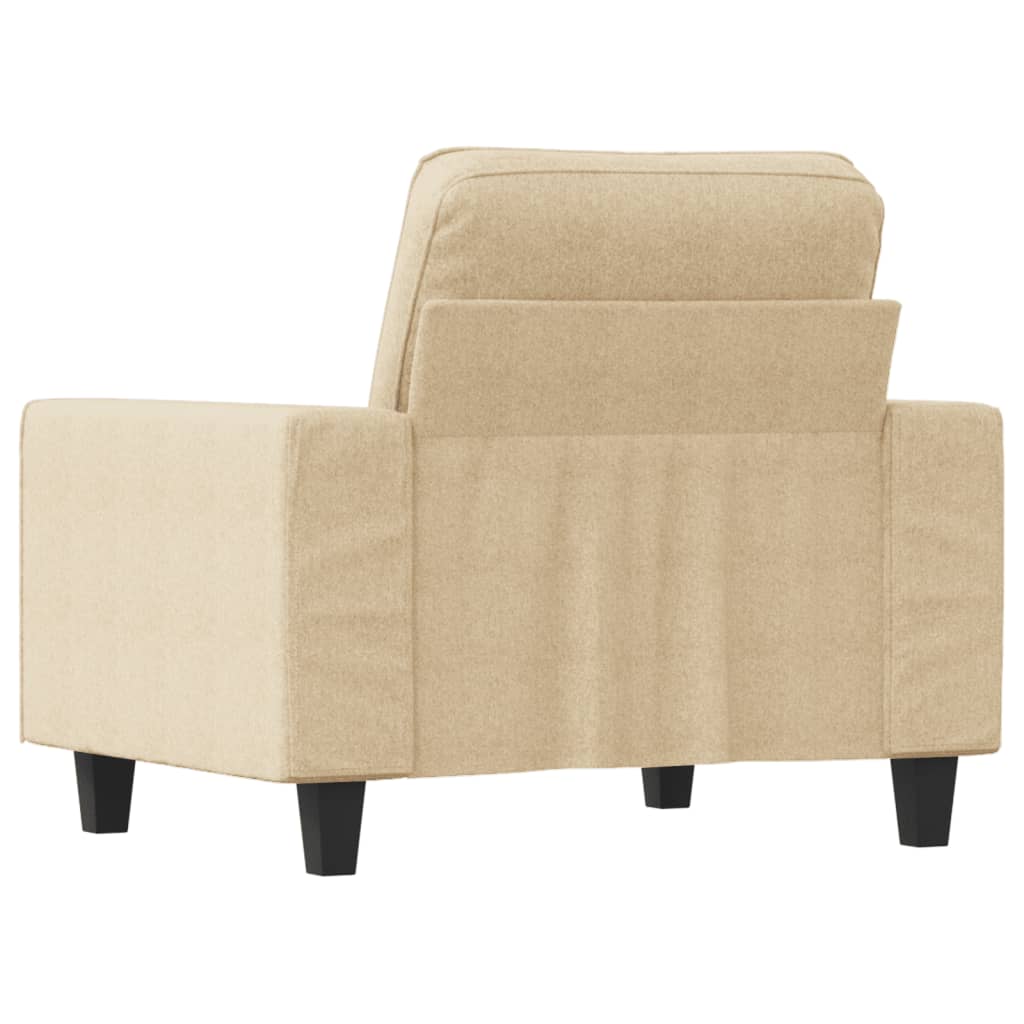 Fauteuil 60 cm stof crèmekleurig