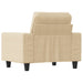 Fauteuil 60 cm stof crèmekleurig