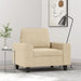 Fauteuil 60 cm stof crèmekleurig