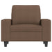 Fauteuil 60 cm stof bruin