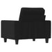Fauteuil 60 cm stof zwart