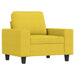 Fauteuil 60 cm stof lichtgeel