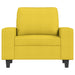 Fauteuil 60 cm stof lichtgeel