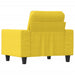 Fauteuil 60 cm stof lichtgeel