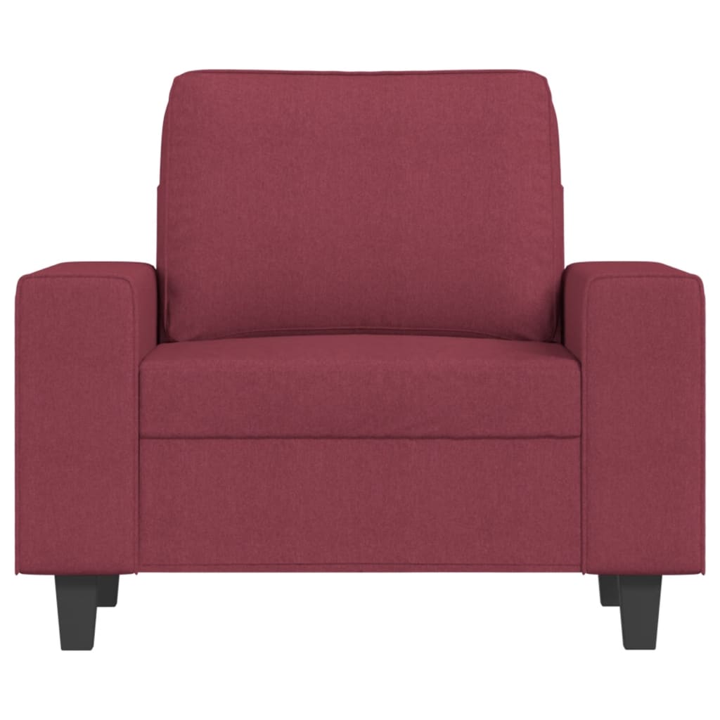 Fauteuil 60 cm stof wijnrood