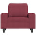 Fauteuil 60 cm stof wijnrood