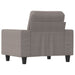 Fauteuil 60 cm stof taupe
