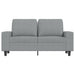 Tweezitsbank 120 cm stof lichtgrijs