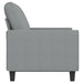 Tweezitsbank 120 cm stof lichtgrijs