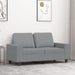 Tweezitsbank 120 cm stof lichtgrijs