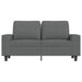 Tweezitsbank 120 cm stof donkergrijs