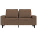 Tweezitsbank 120 cm stof bruin