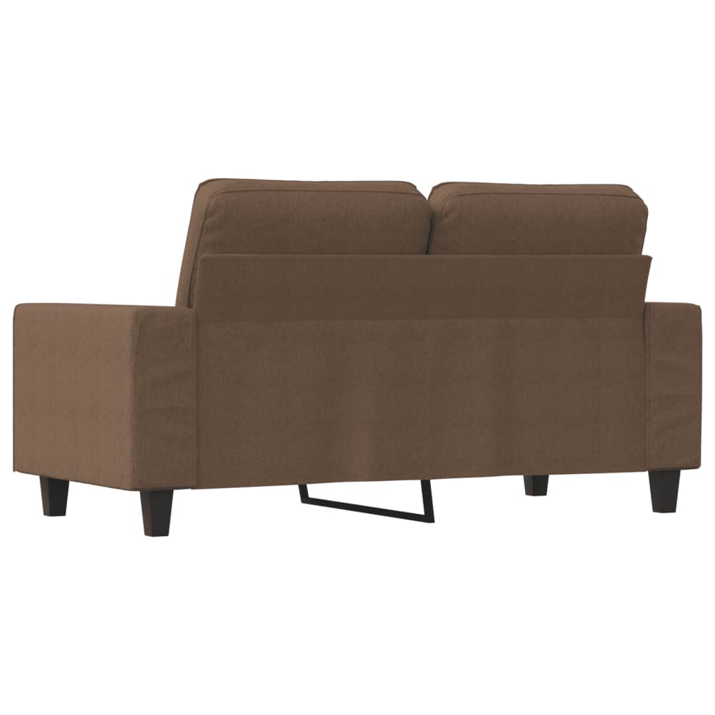 Tweezitsbank 120 cm stof bruin