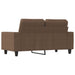 Tweezitsbank 120 cm stof bruin