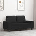 Tweezitsbank 120 cm stof zwart