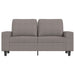 Tweezitsbank 120 cm stof taupe