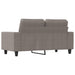 Tweezitsbank 120 cm stof taupe
