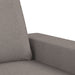 Tweezitsbank 120 cm stof taupe