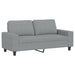 Tweezitsbank 140 cm stof lichtgrijs