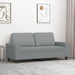 Tweezitsbank 140 cm stof lichtgrijs