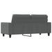Tweezitsbank 140 cm stof donkergrijs