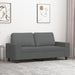 Tweezitsbank 140 cm stof donkergrijs