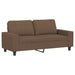Tweezitsbank 140 cm stof bruin