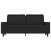 Tweezitsbank 140 cm stof zwart
